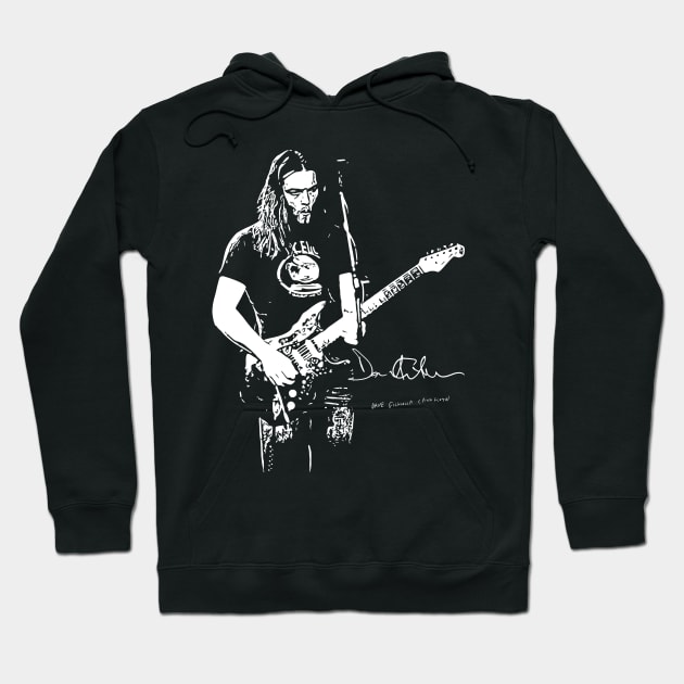 David Gilmour Guitar Vector Art 4 Hoodie by Playful Creatives